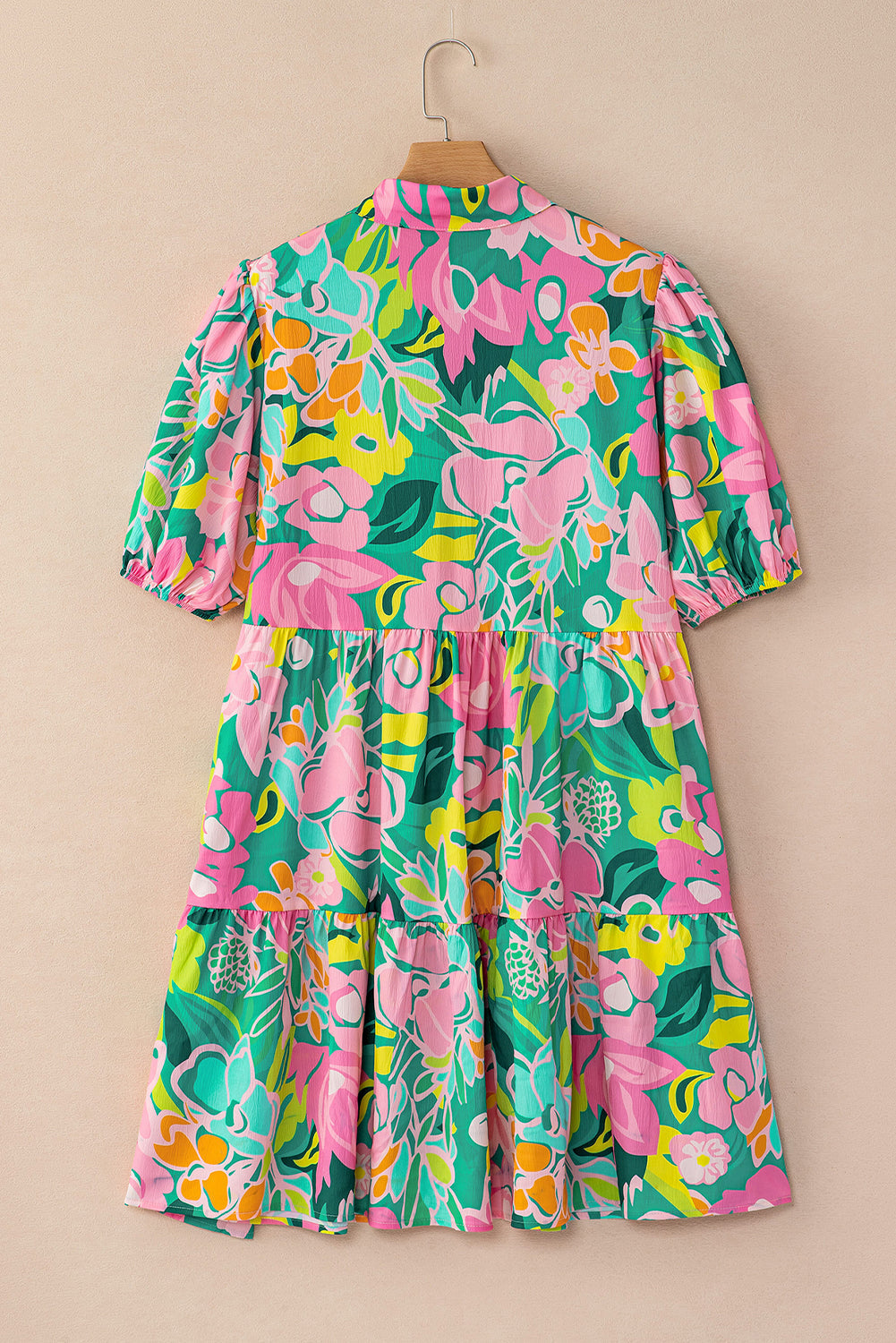 Women Floral Babydoll Dress Puff Sleeves | Jeanne