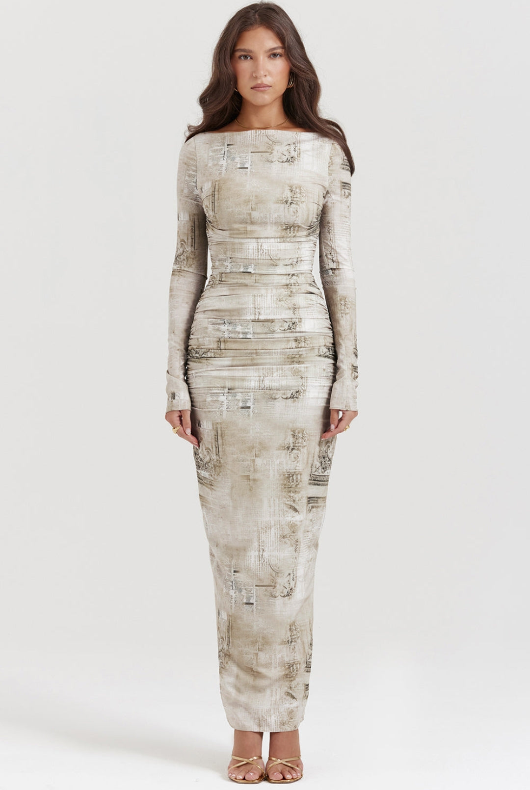Women Modern Abstract Maxi Dress | Zendra