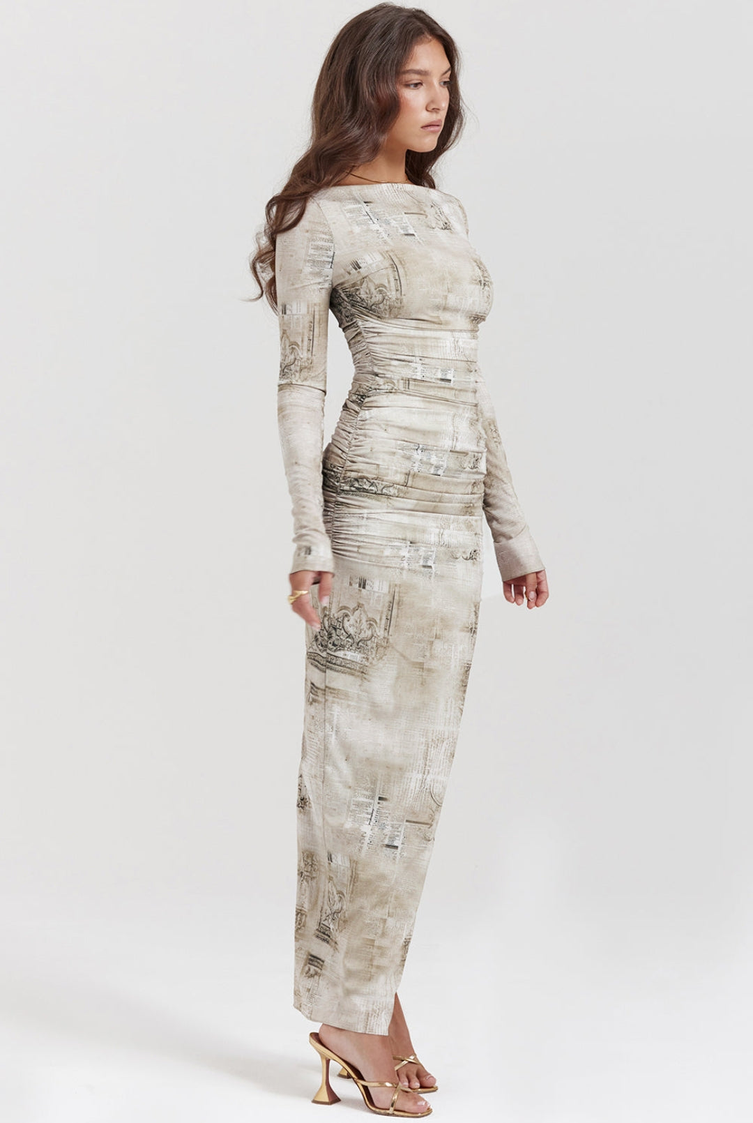 Women Modern Abstract Maxi Dress | Zendra