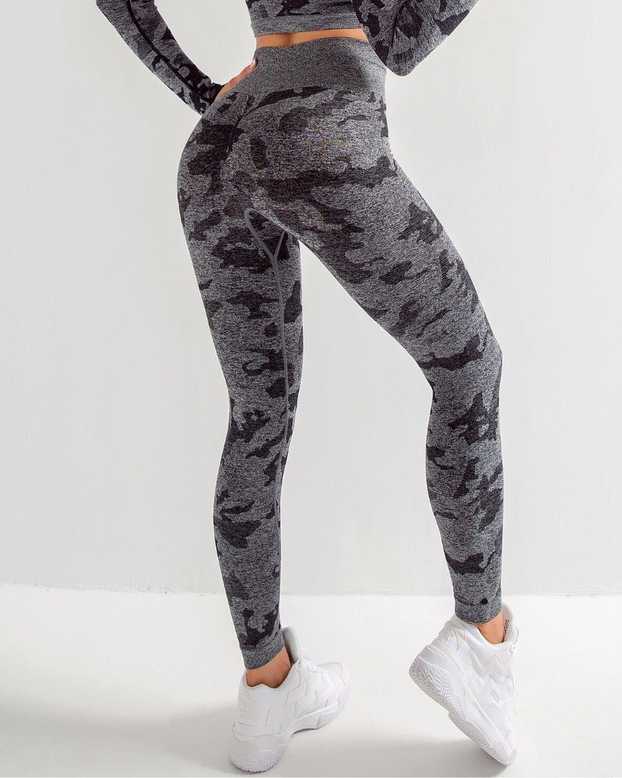 Women Seamless Camo Leggings | Helisette