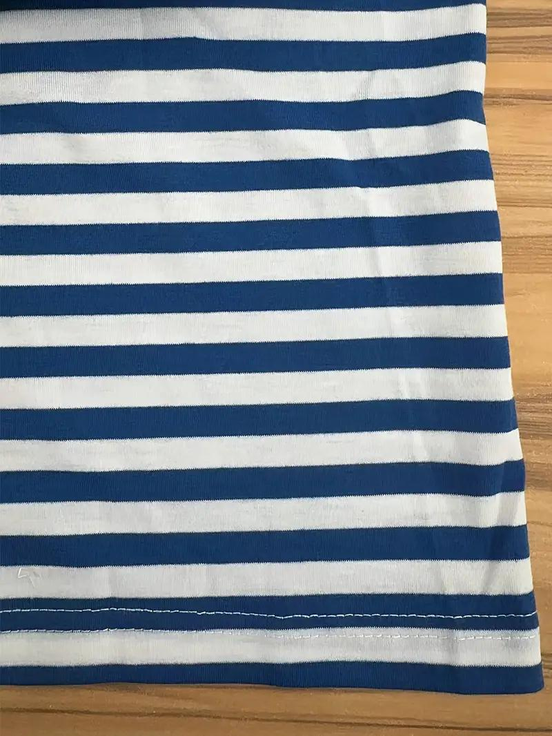 Women Classic Striped T-Shirt Dress | Opal