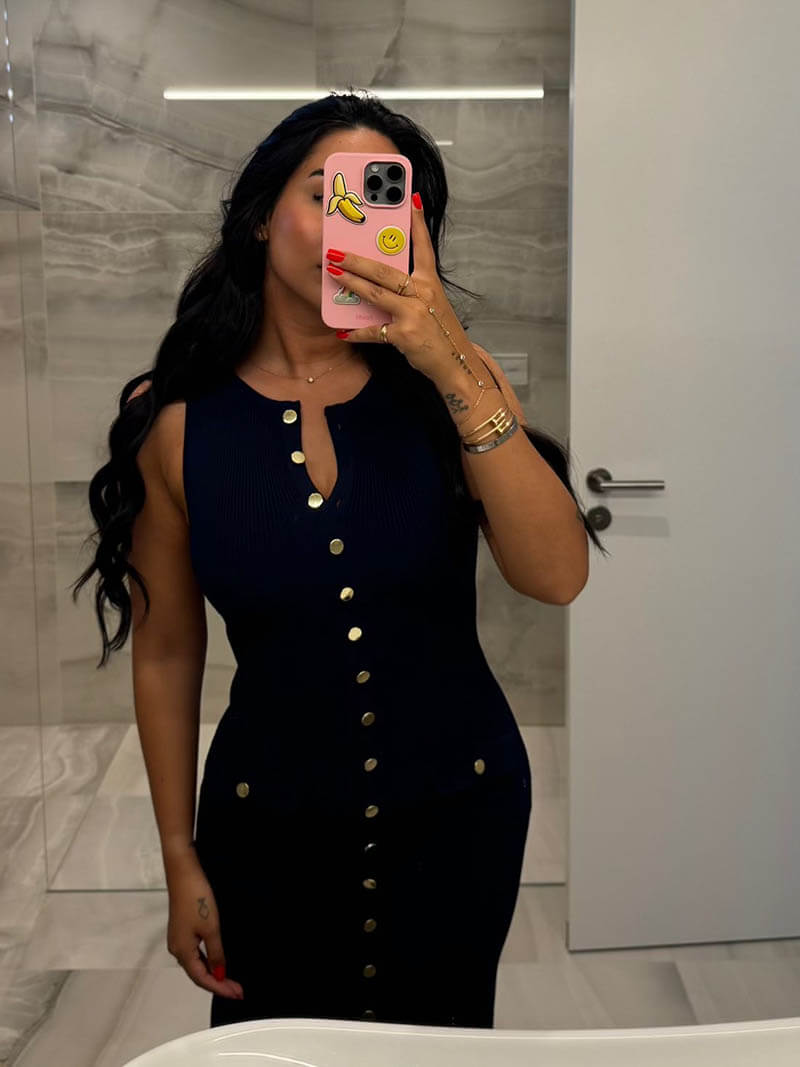 Women Sleeveless Buttoned Midi Dress | Pandora