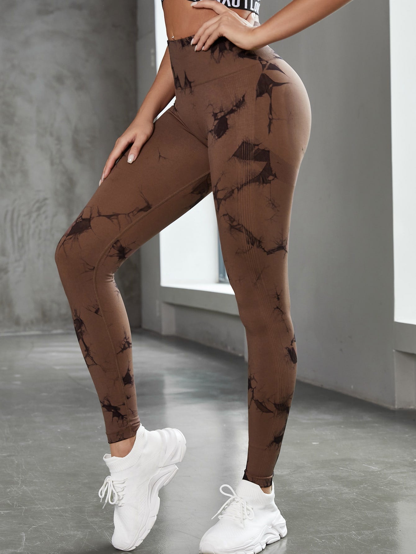 Women Tie-Dye Seamless Leggings | Mirella