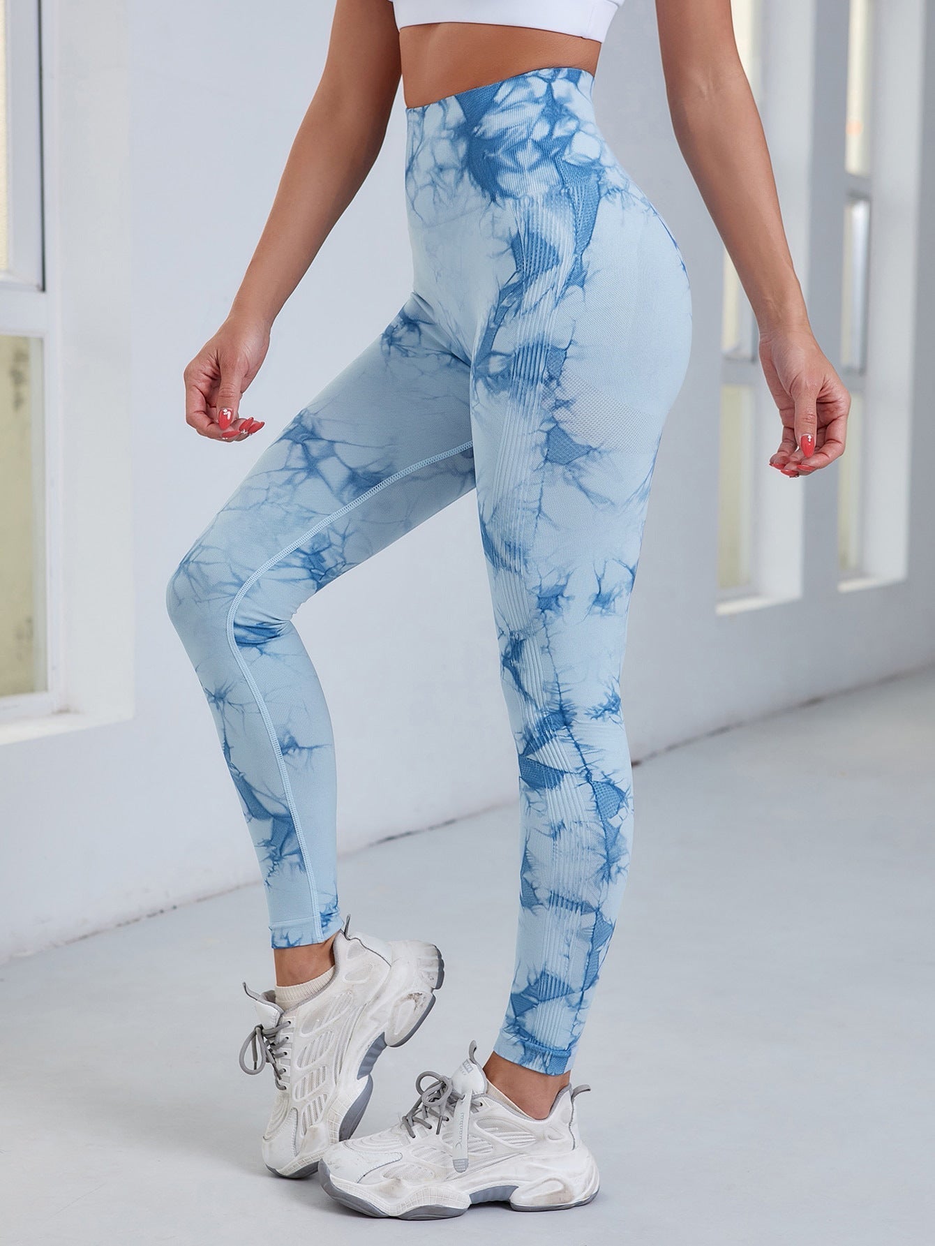 Women Tie-Dye Seamless Leggings | Mirella