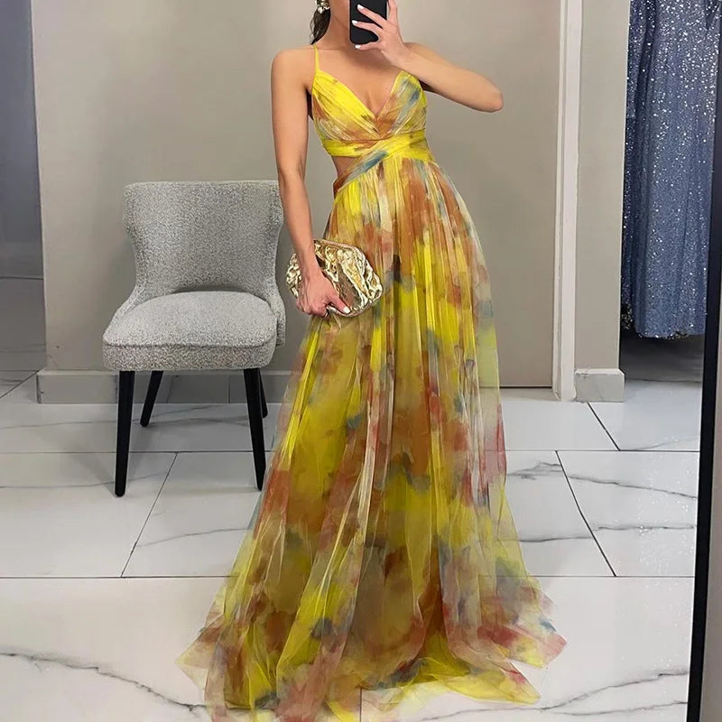 Women Floral Maxi Dress | Leni