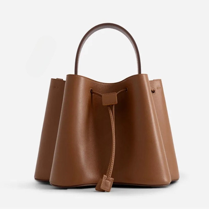 Women Ruched Drawstring Mini Bucket Bags | Cynthia