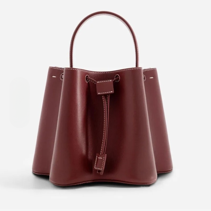 Women Ruched Drawstring Mini Bucket Bags | Cynthia