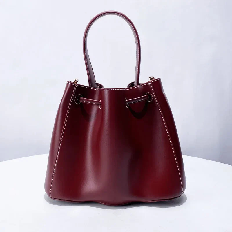 Women Ruched Drawstring Mini Bucket Bags | Cynthia