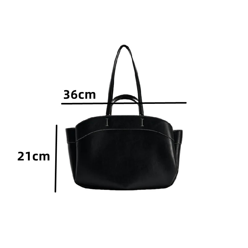 Women Casual Vegan Leather Basket Tote | Rumi