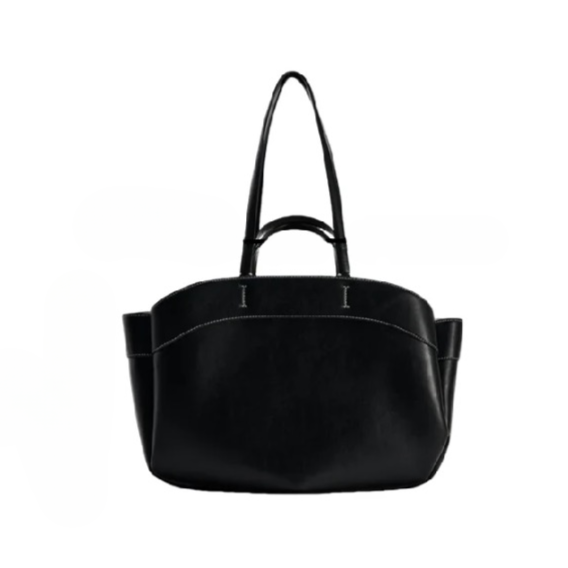 Women Casual Vegan Leather Basket Tote | Rumi