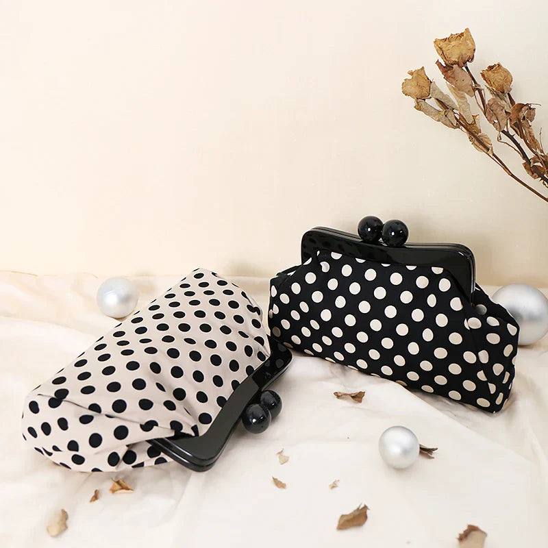 Women Polka Dot Clutch Purse | Arie