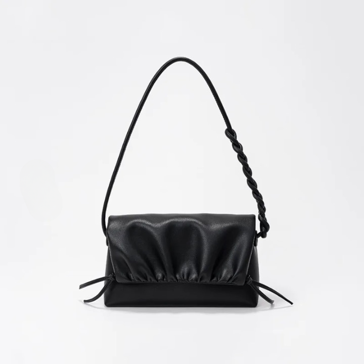 Women Ruched Detail Flap Bag | Alba