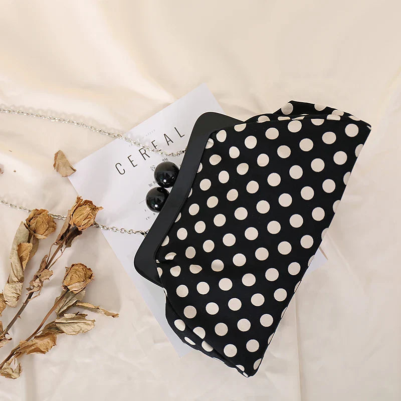 Women Polka Dot Clutch Purse | Arie