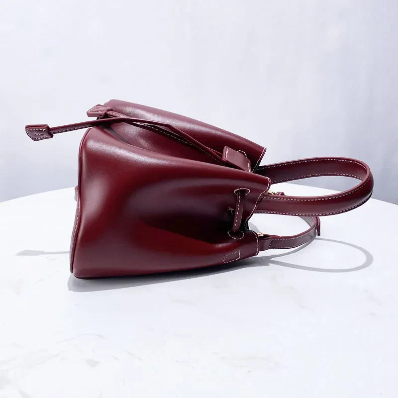 Women Ruched Drawstring Mini Bucket Bags | Cynthia