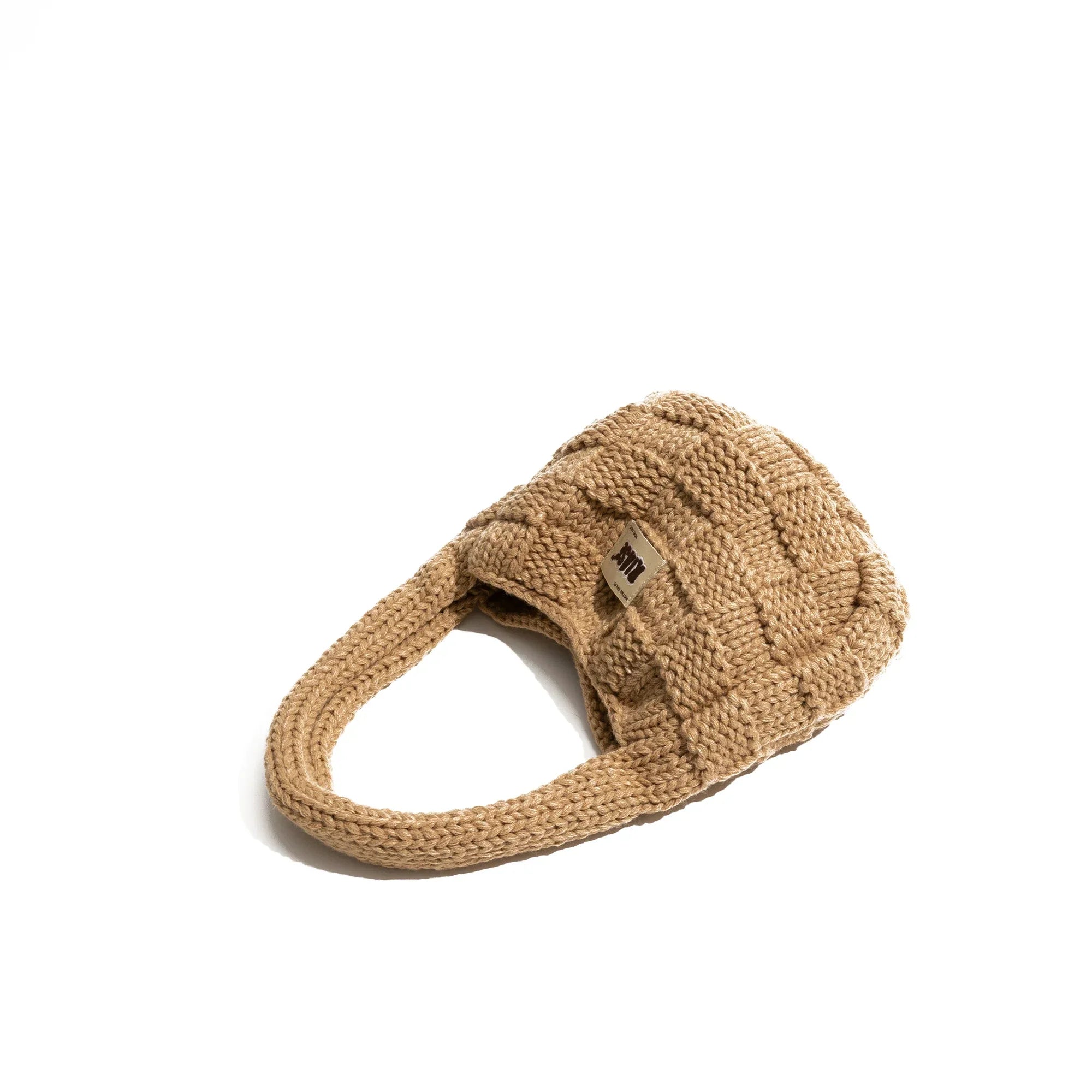 Women Checks Knit Mini Hobo Bag | Charlotte