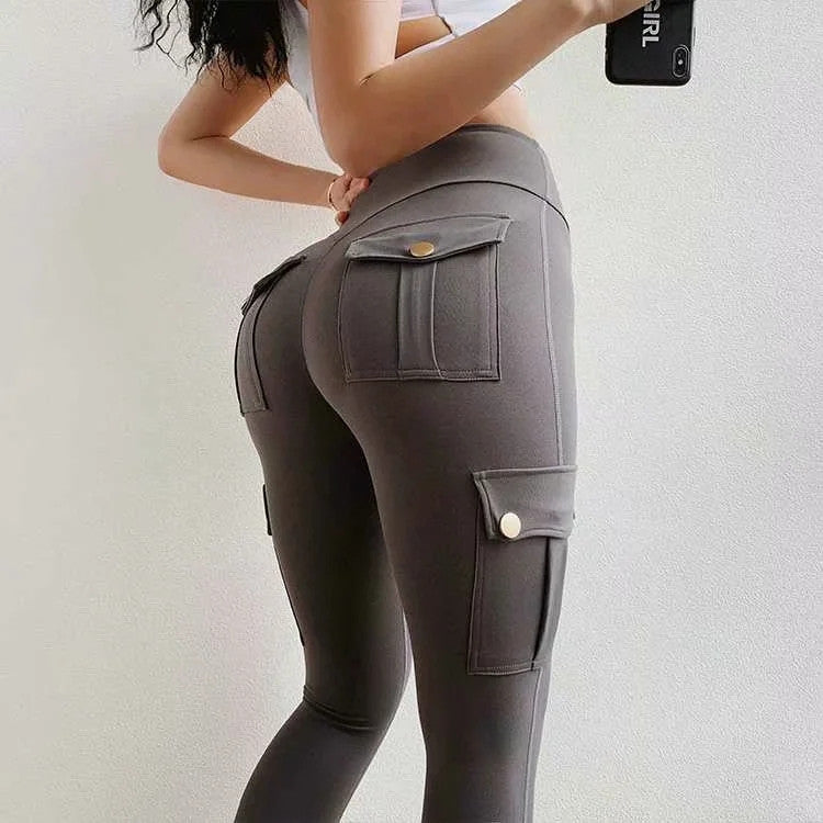 Women High-Waisted Cargo Leggings | Ed