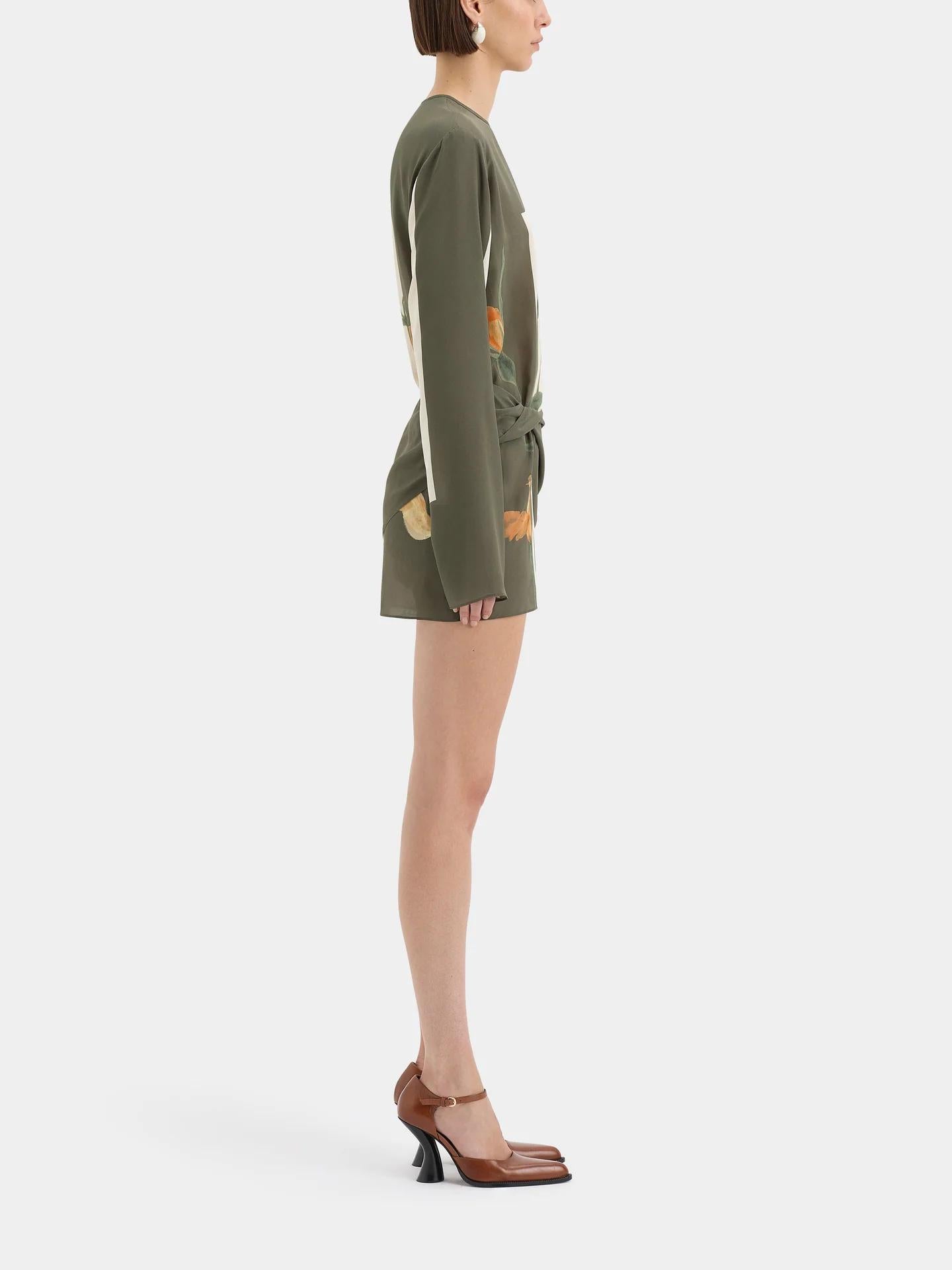 Woman Twist Front Floral Mini Dress | Darielyn