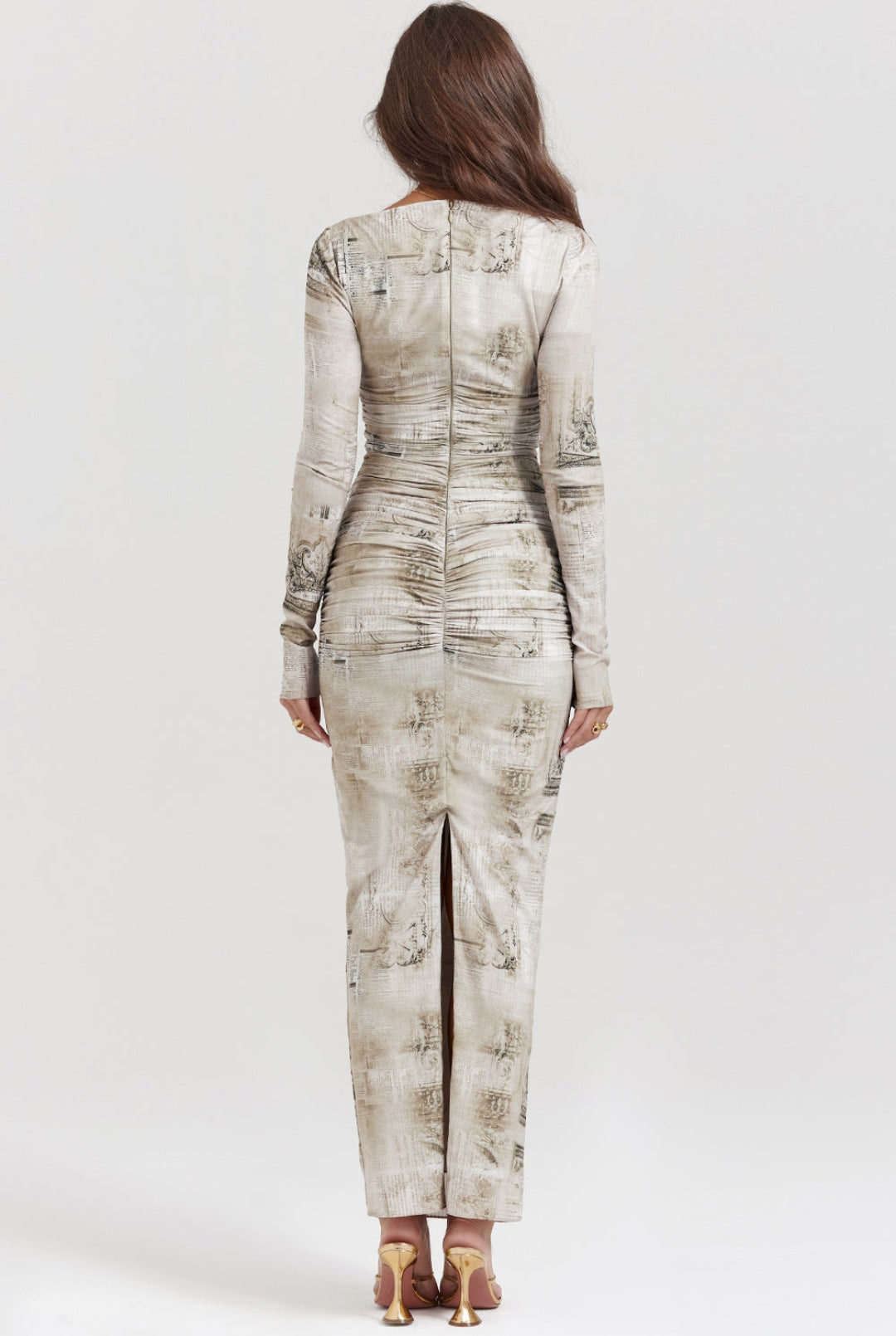 Women Modern Abstract Maxi Dress | Zendra