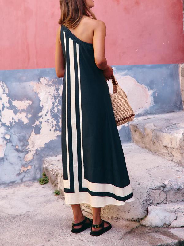 Woman Asymmetrical Midi Dress | Anora