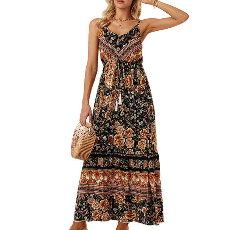 Women Bohemian Floral Maxi Dress | Olivia