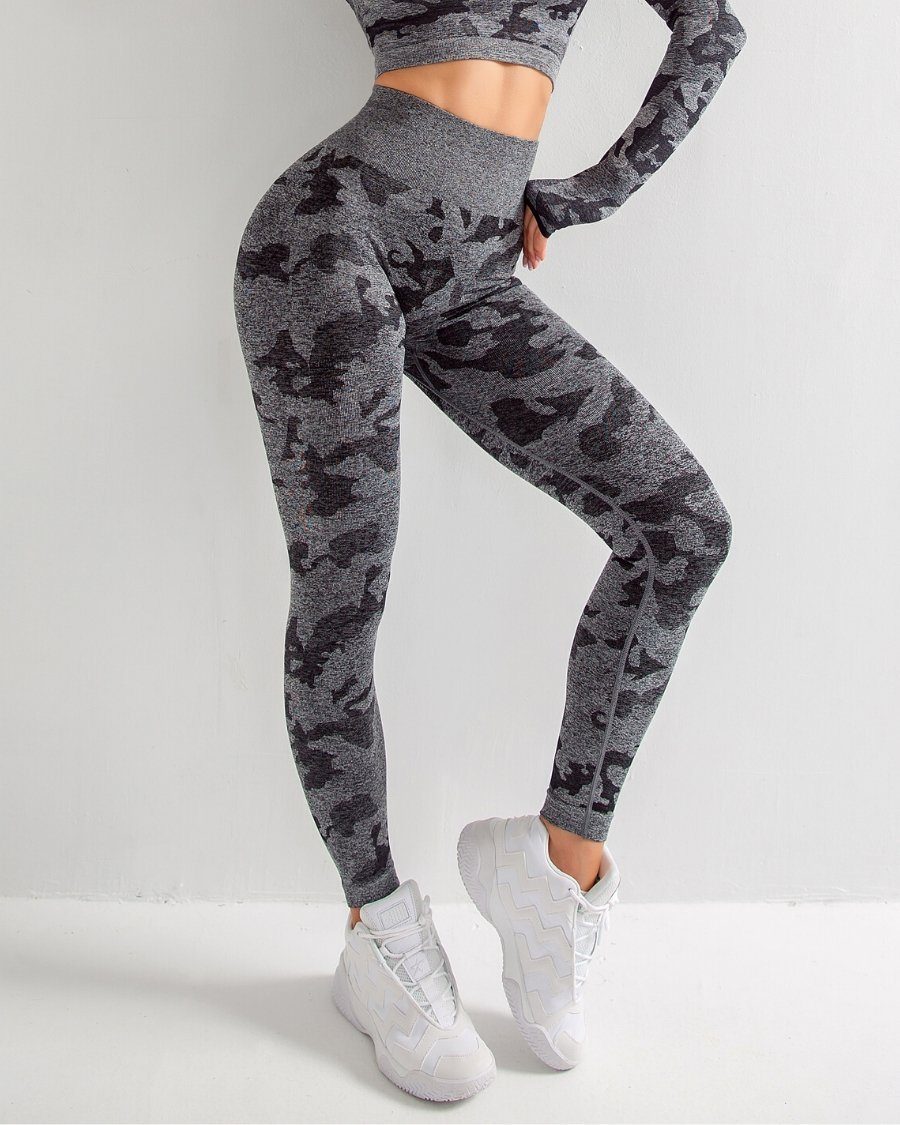 Women Seamless Camo Leggings | Helisette