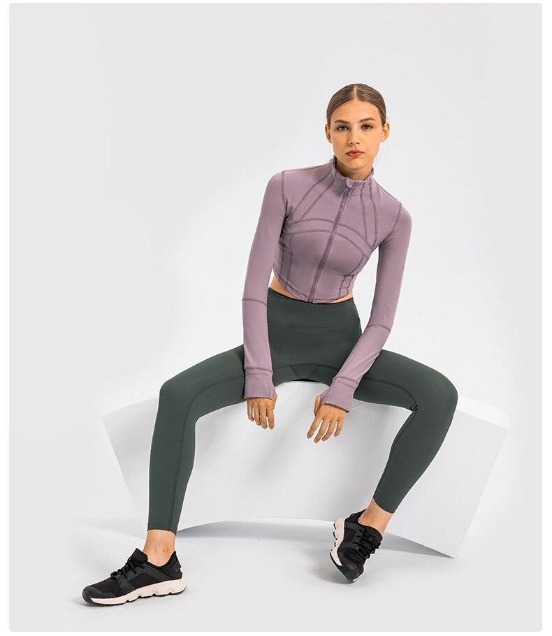 Women Zip-Up Crop Top | Elyzabeth