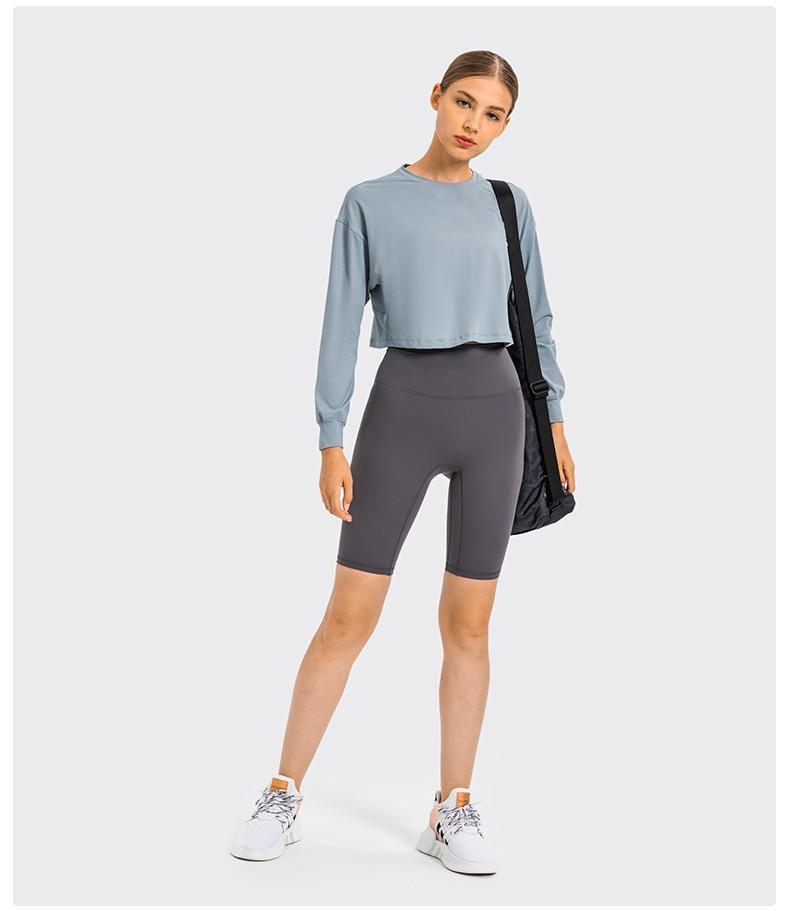 Women Long Sleeve Workout Shirt | Leontyne