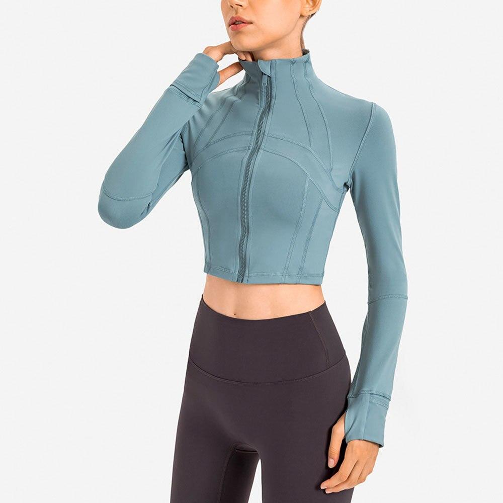 Women Zip-Up Crop Top | Elyzabeth