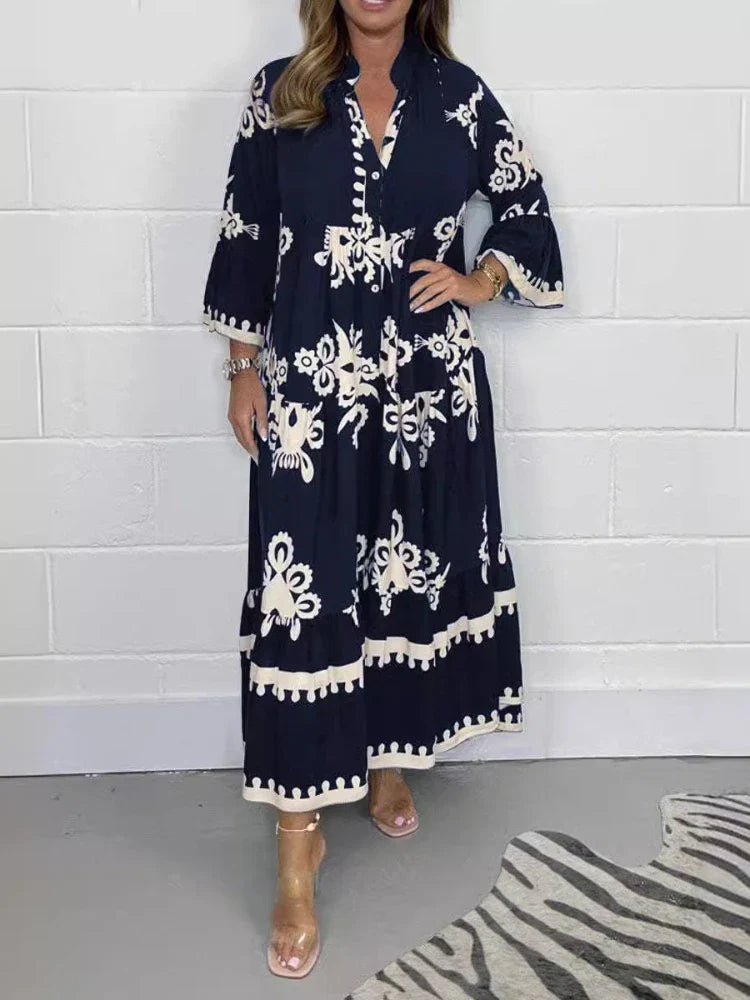 Women Boho Floral Maxi Dress | Celeste