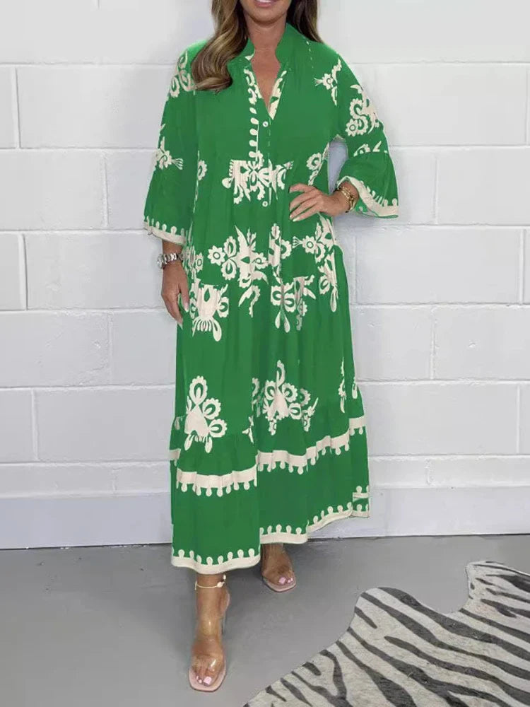 Women Boho Floral Maxi Dress | Celeste