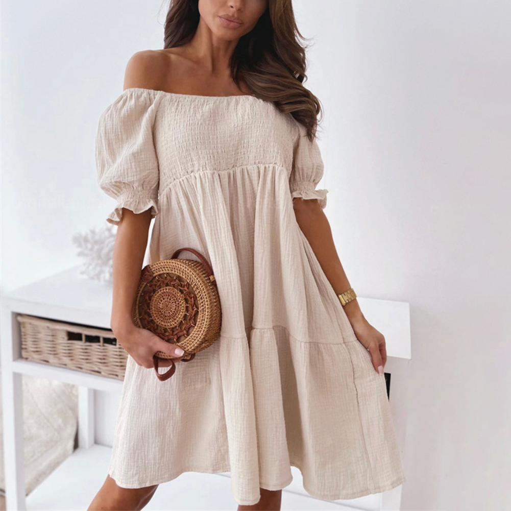 Women Boho Off-Shoulder Mini Dress | Dominique