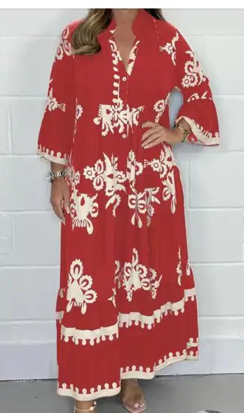 Women Boho Floral Maxi Dress | Celeste