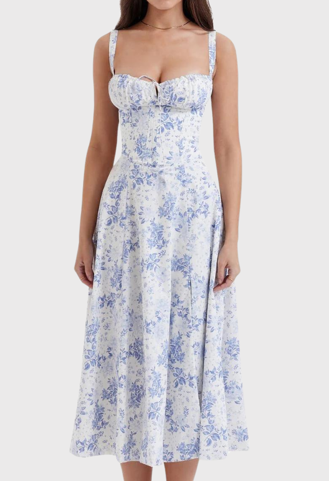 Women Midi Bustier Corset Sun Dress | Eilish