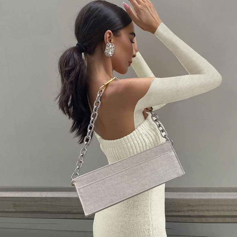 Women Off-Shoulder Fringe Knit Maxi Dress | Lumi