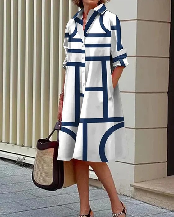 Women Geometric Print Dress | Gemma